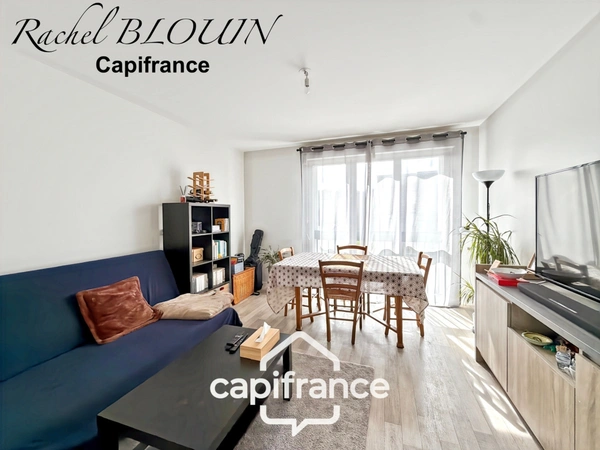 RENNES, Sud Gare, Appartement Type 3 de 62 m2 avec parking extérieur dans résidence sécurisée