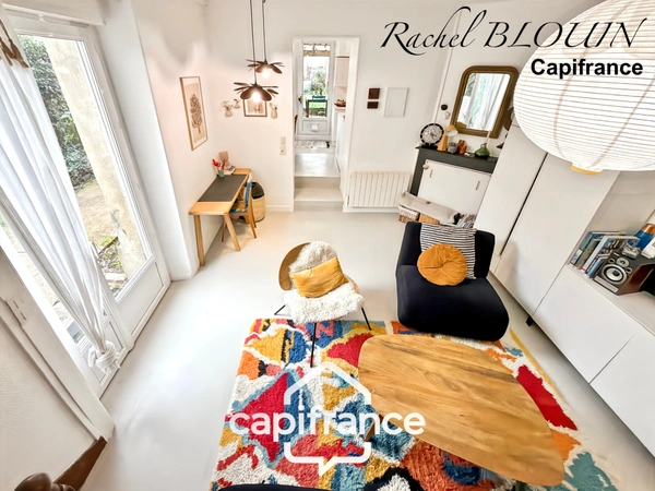 RENNES, Maison de charme Type 3 de 76 m2 - jardin de 112 m2 - parking privatif