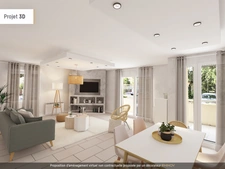 Dpt Haute Savoie (74), à vendre ANNEMASSE appartement T3 de 62,7 m² avec balcon