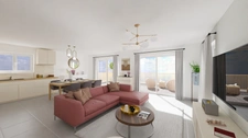Appartement T4 avec Jardin,terrasse ,garage....à vendre dans une résidence moderne et  récente en plein centre ville de Chorges , proche de toutes comodités , plages ...