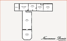 Normande de 144m², 7 pièces, 3 chambres et un bureau, 250.000€