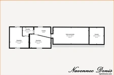 Maison de charme avec 3 chambres et garage proche du centre-ville et des écoles – 220 000€