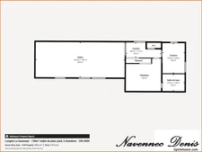 À La Saussaye - Longère 130m² viable de plain-pied, 5 chambres, 264.000€