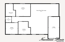 Maison de 2009 de plain-pied avec combles aménageables - 3 chambres - 169 000€
