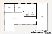 Maison de 2012 de plain-pied avec Géothermie - 3 chambres - 169 000€