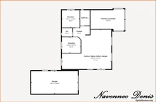 Maison de 2008 de plain-pied avec géothermie – 2 chambres avec possibilité d'une 3ᵉ chambre – 179 000 €