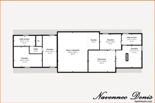 Belle demeure normande de 200m², 5 chambres, 4 salle d'eau et un bureau, 339 000 €