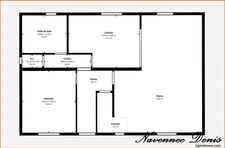 Maison 4 chambres avec sous-sol complet sur un terrain de 1 800 m² - 199 500€