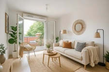 ROQUEFORT - COEUR DE VILLAGE - APPARTEMENT T3 - 74 m² - 2 CH - BALCON - PLACE DE STATIONNEMENT