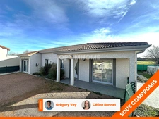 Maison de plain-pied récente  – 104 m² – 3 chambres + bureau.