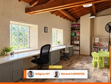 Maison en Pierre - 4 chambres - 169 m² - Jardin - Garage - Dépendances à RAVEL