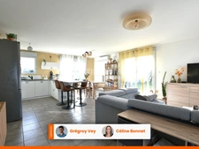 Maison de plain-pied récente  – 104 m² – 3 chambres + bureau.