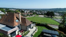 Maison contemporaine proche plages et commerces – Vue mer et campagne sur la Côte Fleurie