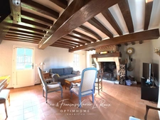 Maison de charme de 100 M2, 5 pièces 3 chambres avec une piscine et annexe sur un terrain de 4700 M2 à BONNEVILLE LA LOUVET (14)