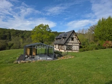 Propriété Normande d'exception 2 maisons sur 8800 M2 jacuzzi sauna Blangy le Château à 20 MN de Deauville