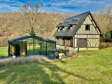 Propriété Normande d'exception 2 maisons sur 8800 M2 jacuzzi sauna Blangy le Château à 20 MN de Deauville