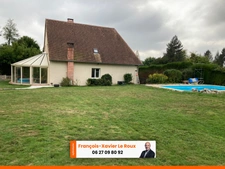 Belle Maison lumineuse de 138 M2 en bon état pas de travaux à prévoir sur un terrain de 6200 M2 à 12mn de pont L'Evêque