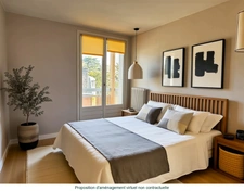 CHAMALIERES : APPARTEMENT T3 TRAVERSANT AVEC BALCON, GARAGE ET CAVE