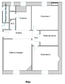Appartement T3 de charme au rez-de-chaussée – Proche centre-ville