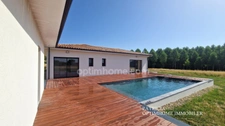Maison neuve 2025 - 123 m² - Piscine balnéo - Double garage - Aucun travaux - Mobilier inclus.