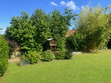 Maison plain-pied, jardin, garage