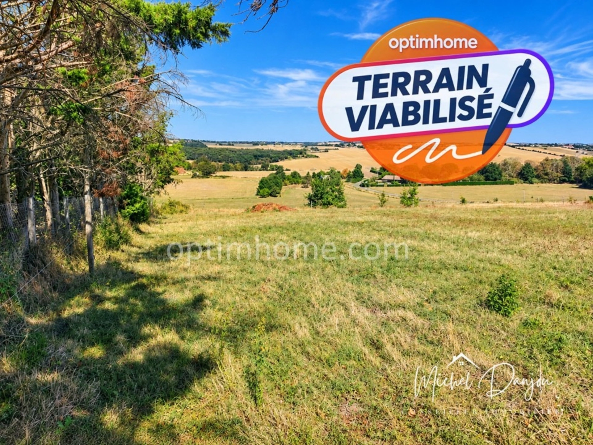 Odars - Terrain viabilisé de 1 862 m² avec vue imprenable sur le lauragais · 143 600 €