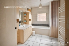 À vendre à Carnin, maison individuelle de 115 m² avec 3 chambres, terrasse sud-ouest et garage