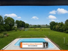 Maison contemporaine 2011 sur 1,8 ha clos avec piscine chauffée et abri chevaux — 15 min La Ferté-Bernard 