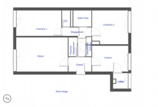 Libre de suite .Agréable T3 de 67.81 m²(Loi Carrez)secteur parc de l'Europe/La métare