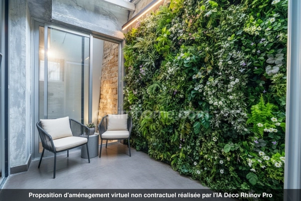 appartement avec jardin intérieure (75) 3 chambres