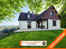 Maison 6 pièces, 5 chambres-Grand séjour-Vue panoramique-Sous-sol complet avec grand garage-Jardin aménagé