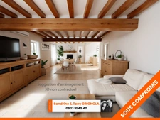 Maison à vendre 5 pièces 3 chambres - Proche de PONT L'EVEQUE (14)