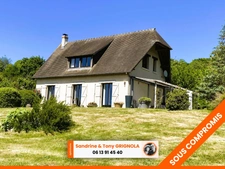 Maison à vendre, 4 chambres, Véranda, grand séjour, double garage, jardin arboré, vue dégagée - Proche ORBEC (14290)