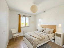 Maison récente plain-pied 3 chambres avec véranda dans un cadre paisible