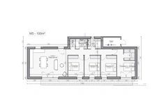 Family timber-framed house with 5 rooms, 100 m2, in Bletterans (39)