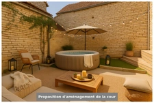 Dpt Yonne (89), à vendre  SAINT VINNEMER maison de village P4 de 88 m² avec un exterrieur 