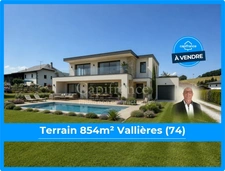 Superbe parcelle constructible de 854m² proche du Château de Chitry 74 VALLIERES