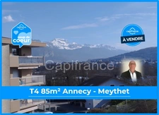 Appartement T4 85m², 2 balcons, garage possible, ANNECY MEYTHET (74)