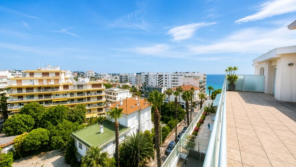 Appartement à vendre 4 pièces vue mer JUAN LES PINS (06)