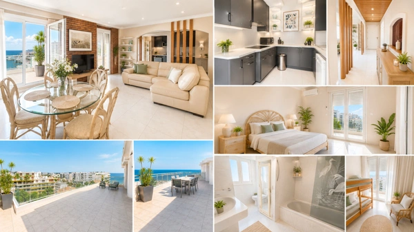 Appartement à vendre 4 pièces vue mer JUAN LES PINS (06)