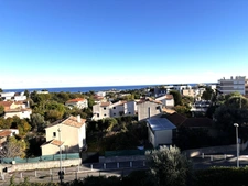 Apartment for sale, studio with sea view, garage, cellar, ANTIBES (06)