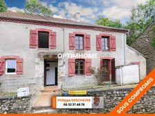 Maison de 105 m² - 5 pièces - 3 Chambres - 1 Grange - 1 dépendance-  Terrain de 648 m² - DOMPIERRE LES EGLISES 87190 