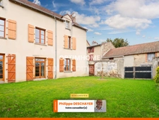 Maison de charme et de caractère 119 m² envrion - 5 Pièces - 4 CHAMBRES sur parcelle 300 m²  87190 MAGNAC LAVAL