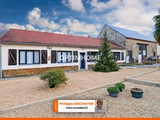 Maison Plain-Pied 124 m² - 5 pièces - 3 Chambres - Grange de 100 m² - terrain 2895 m² - SAINT LEGER MAGNAZEIX (87)