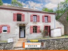 Maison de 105 m² - 5 pièces - 3 Chambres - 1 Grange - 1 dépendance-  Terrain de 648 m² - DOMPIERRE LES EGLISES 87190 