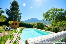 Chalet avec vue panoramique, piscine chauffée et T2 indépendant