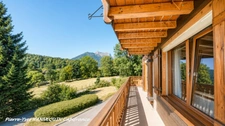Chalet avec vue panoramique, piscine chauffée et T2 indépendant