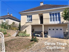 Dept Creuse (23), à vendre à Dun le Palestel maison de 5 pièces de 123 m2 - Garage et Terrain de 635 m2 
