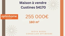  Custines (54670) Charmante maison familiale 180m² avec jardin et local professionnel 