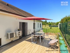 Maison récente de plain-pied, 3 chambres, garage et terrain clos à Berenx